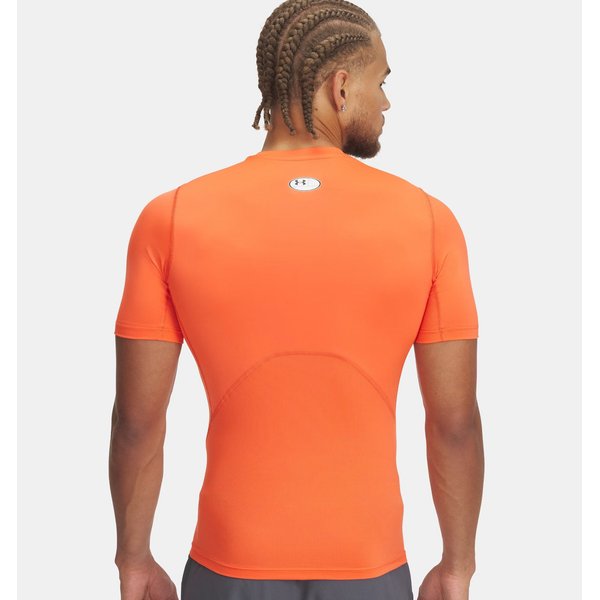 Koszulka męska HeatGear Short Sleeve Under Armour - Fire / White