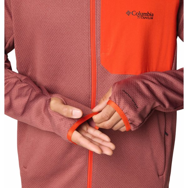 Polar męski Triple Canyon Grid Fleece FZ II Columbia - Spice Heather, Spicy