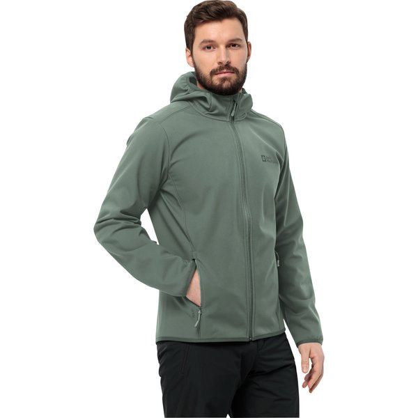 Softshell męski Bornberg Hoody Jack Wolfskin - hedge green