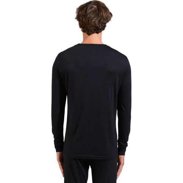 Longsleeve termoaktywny męski The Natural Merino 200 Crew Neck Base Lyer Odlo - black