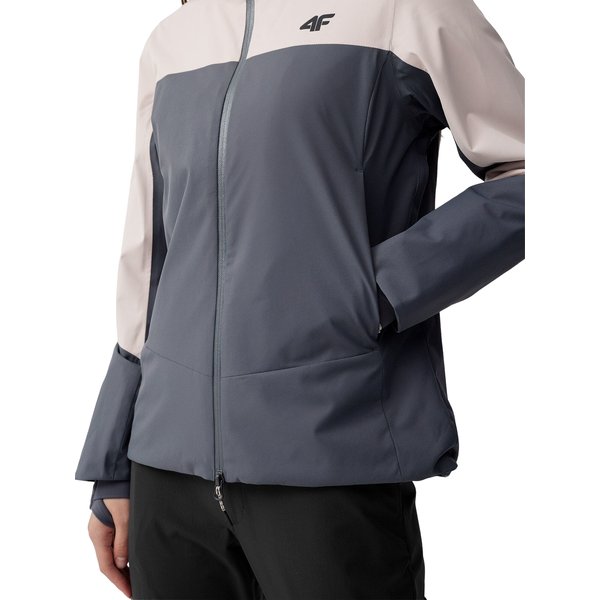 Kurtka damska 4FSS23TJACF024 4F - szary/różowy