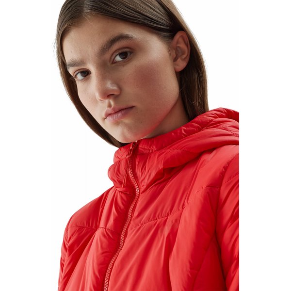 Kurtka puchowa damska 4FAW23TDJAF279 4F - czerwony