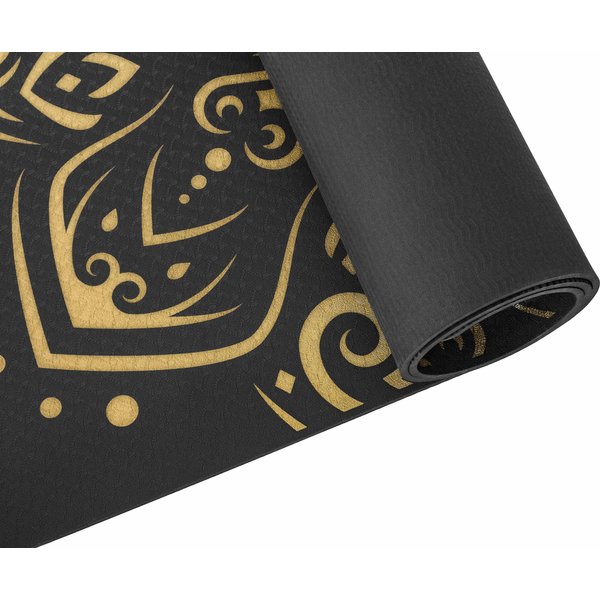 Mata do ćwiczeń, jogi TPE Mandala 0,5cm Queenfit