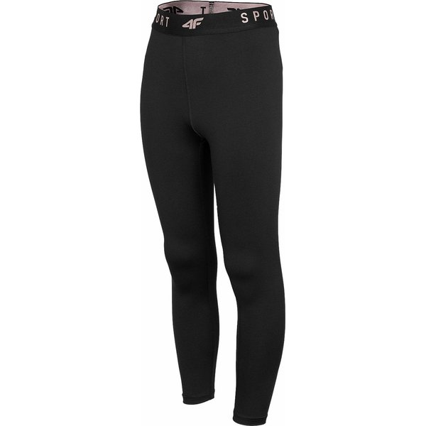 Legginsy dziewczęce HJZ22 JSPDF002 4F - czarne