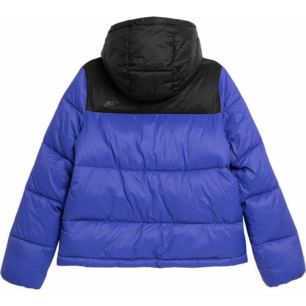 Kurtka puchowa damska 4FAW23TDJAF230 4F - kobalt