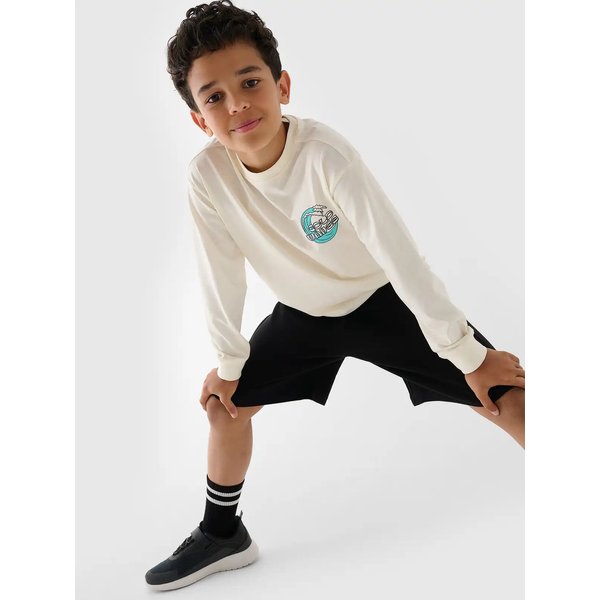 Spodenki chłopięce TSHOM629 4F - głęboka czerń