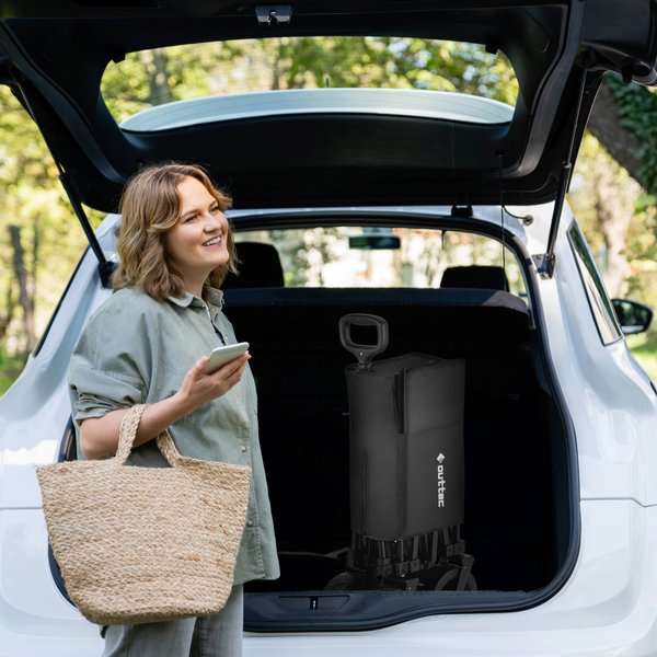 Wózek turystyczny, składany gumowe koła BlackRover 100L Outtec