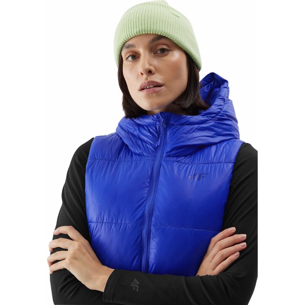 Kamizelka damska 4FAW23TVESF073 4F - kobalt