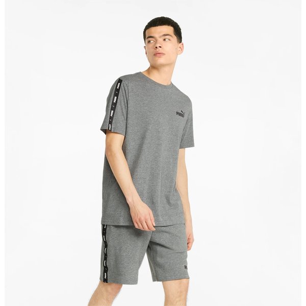 Koszulka męska ESS+ Tape Tee Puma - szara