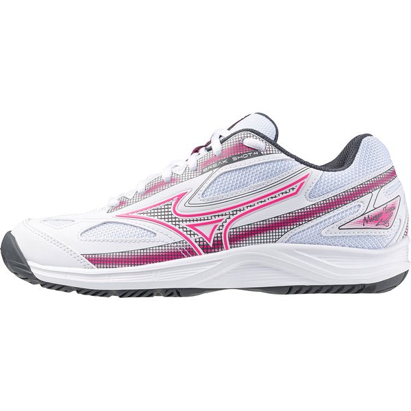 Buty tenisowe Break Shot 4 AC Mizuno - White/Pink Tetra/Turbulence