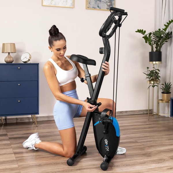 Rower magnetyczny, składany FX800 Gymtek - blue