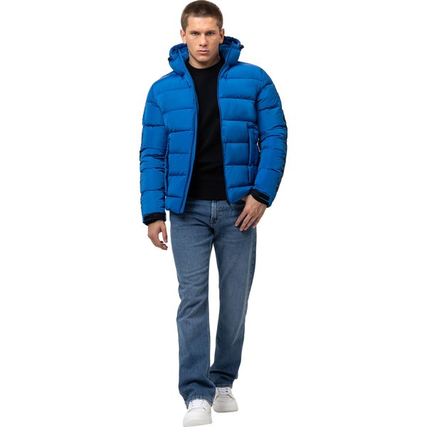 Kurtka puchowa męska Airway 4 Padded Hooded Pitbull West Coast - royal blue