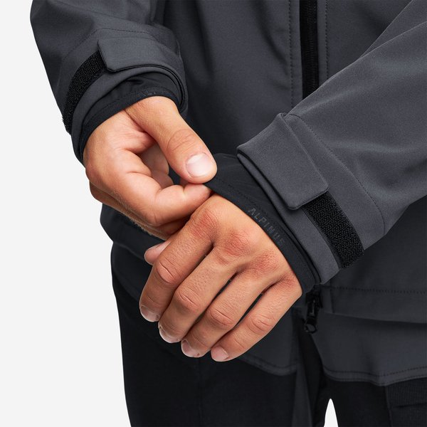 Softshell męski Roignais Alpinus - czarna/grafitowa