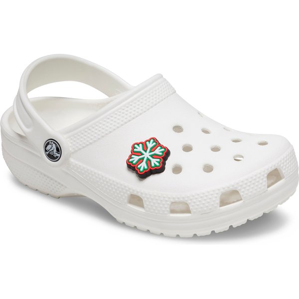 Przypinka Jibbitz Green and Red Snowflake Crocs