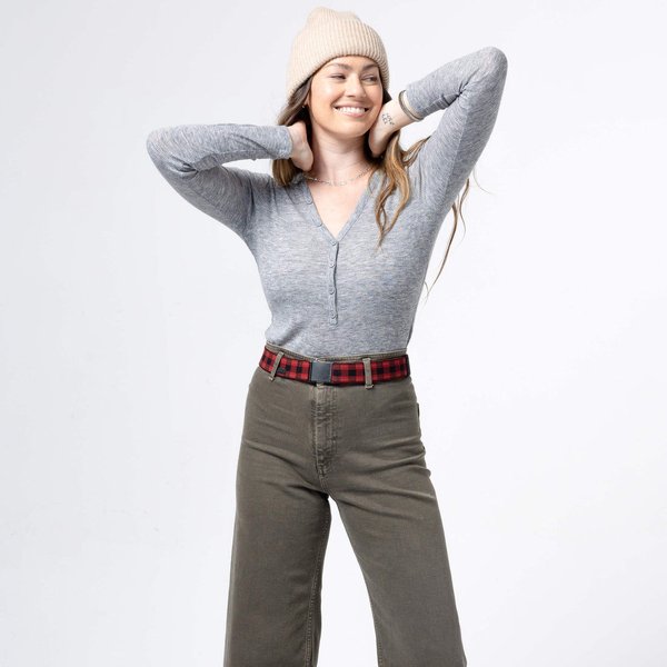 Pasek do spodni Plaid Arcade - Black/Burnt