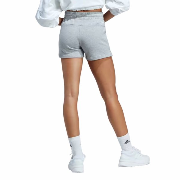 Spodenki damskie Essentials Linear French Terry Adidas - szare
