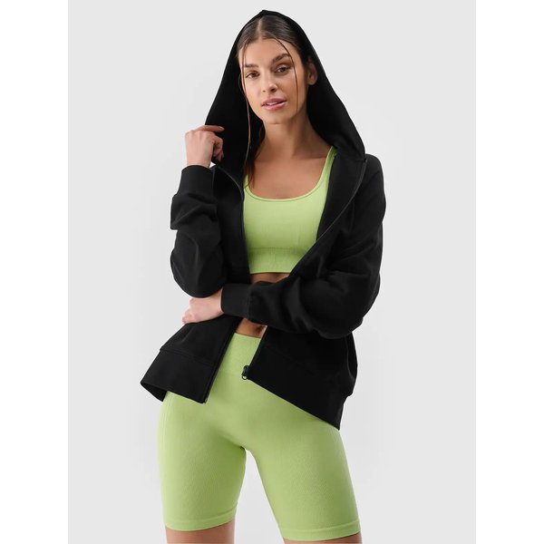 Bluza damska TSWSF1763 4F - głęboka czerń