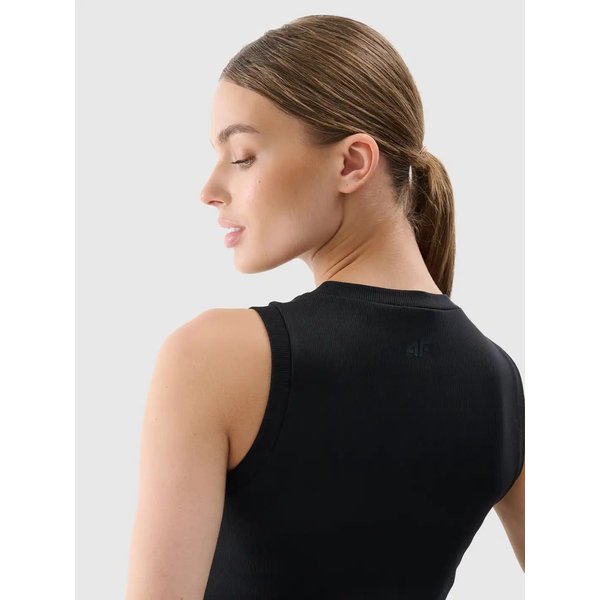 Bezrękawnik damski TSLEF132 4F - głęboka czerń