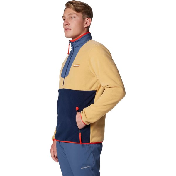 Bluza polarowa męska Sequoia Grove Half Zip Fleece Columbia - Light Camel, Dark Mtn, Coll Navy, Spicy Greenscape