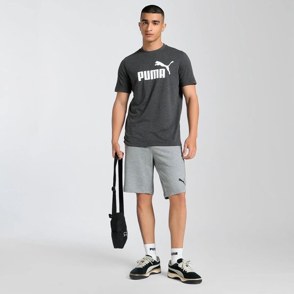 Koszulka męska Essentials No.1 Logo Heather Tee Puma - Dark grey heather