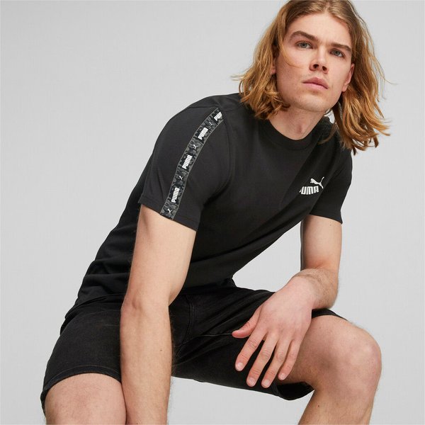 Koszulka męska Essentials Tape Camo Tee Puma - Black