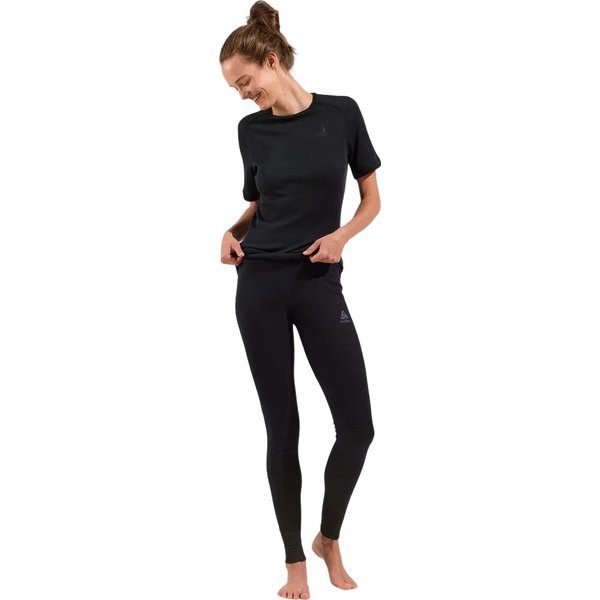 Legginsy termoaktywne damskie Active Warm Eco Odlo - black
