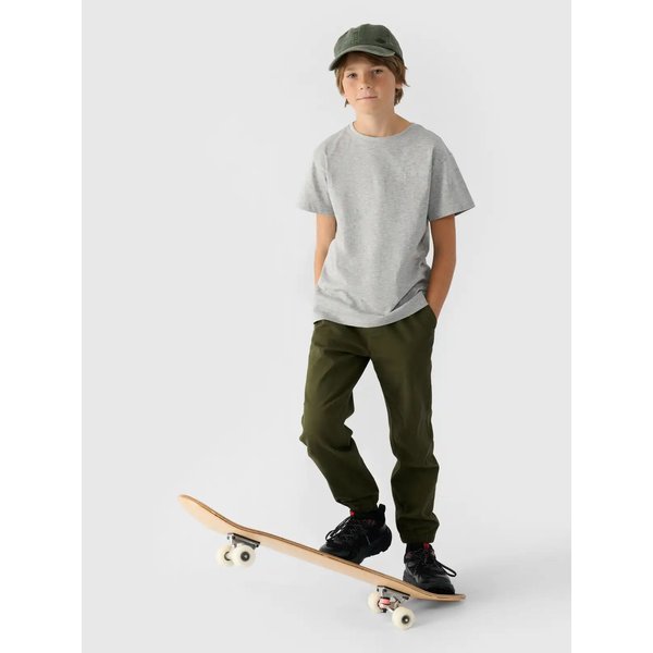 Koszulka chłopięca TTSHM2330 4F - szary melanż