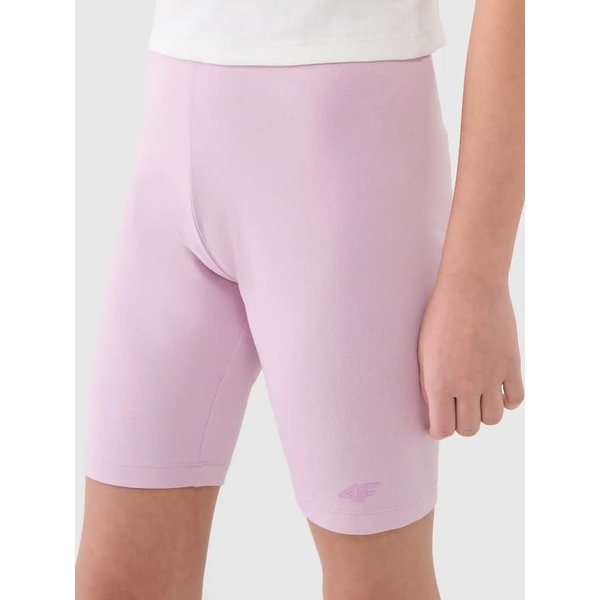 Legginsy, kolarki dziewczęce TSTIF014 4F - jasny róż