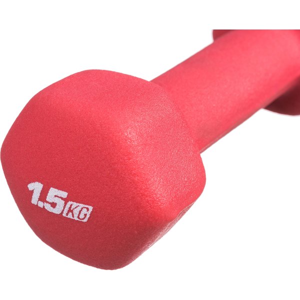 Hantla żeliwna w neoprenie 1,5kg Platinum Fitness