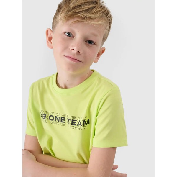 Koszulka chłopięca TTSHM2186 4F - soczysta zieleń neon