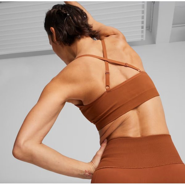Biustonosz sportowy damski Move Shapeluxe Seamless Puma - Teak