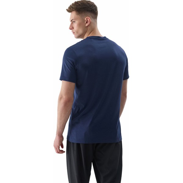 Koszulka męska 4FWSS24TFTSM599 4F - granat melanż