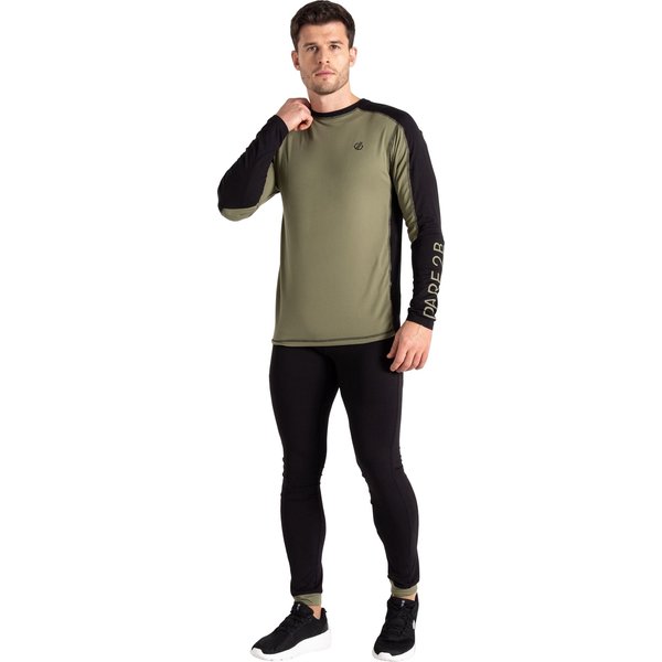 Bielizna termoaktywna męska Exchange IV Baselayer Set Dare2B - olivine green/black