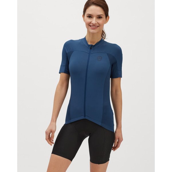 Koszulka rowerowa damska Montella Silvini - granatowy