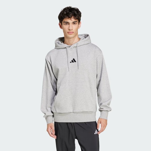 Bluza męska Essentials Feelcozy Fleece Hoodie Adidas - grey