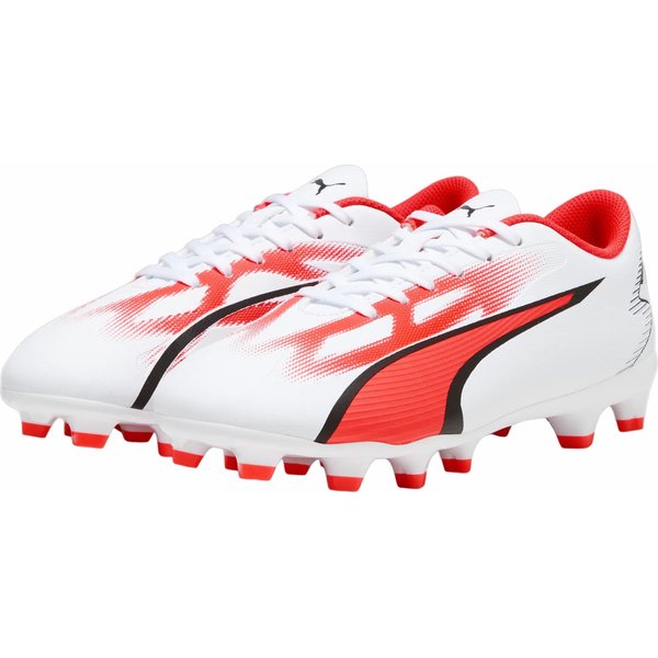 Buty piłkarskie, korki Ultra Play FG/AG Jr Puma - białe