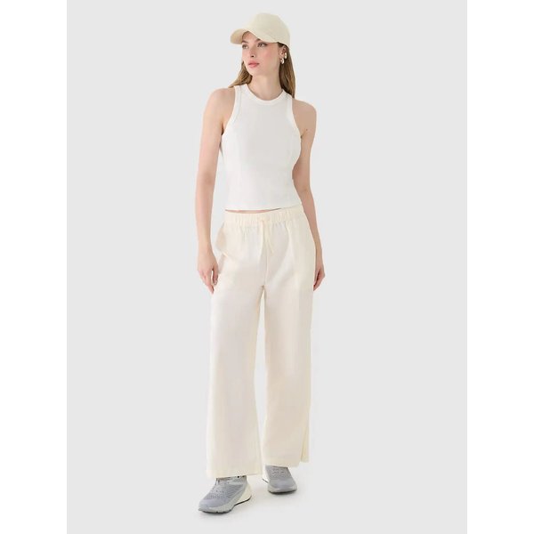 Bezrękawnik damski TSLEF119 4F - złamana biel