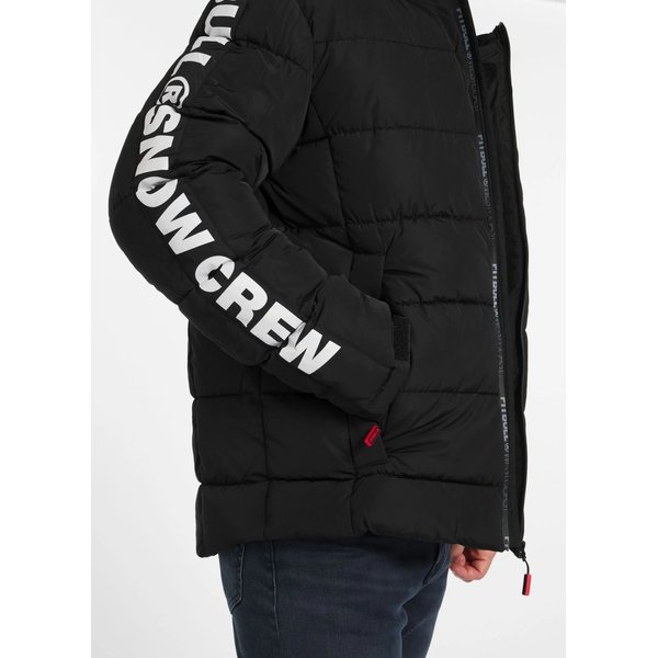 Kurtka puchowa męska Airway 4 Padded Hooded Pitbull West Coast - black