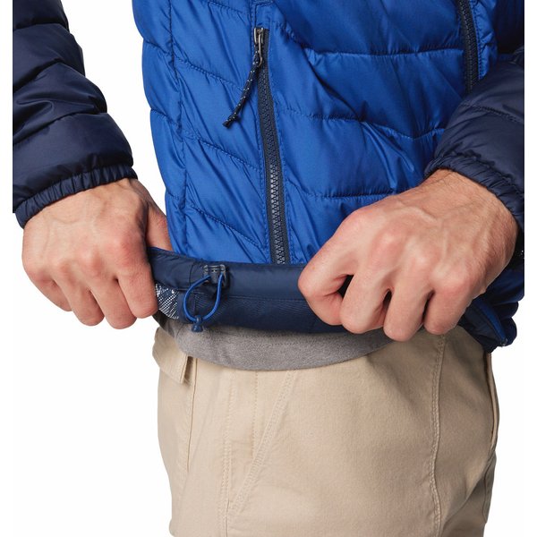 Kurtka puchowa męska Powder Lite II Hooded Jacket Columbia - Mountain Blue, Collegiate Navy