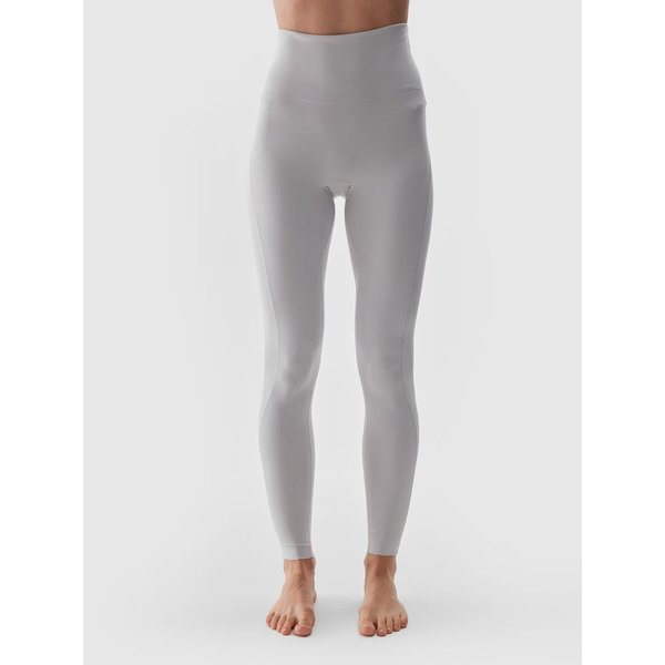 Legginsy damskie TFTIF283 4F - chłodny jasny szary