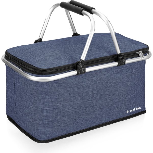 Kosz piknikowy, termiczny Outtec - granatowy