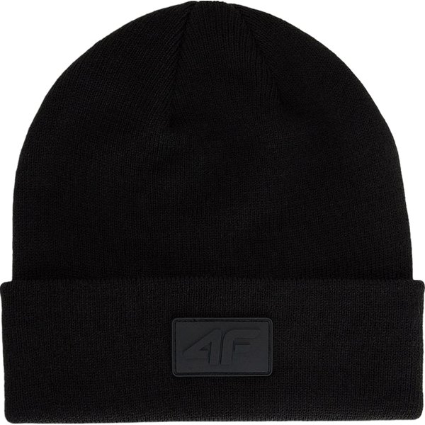 Czapka beanie U0857 4F - głęboka czerń