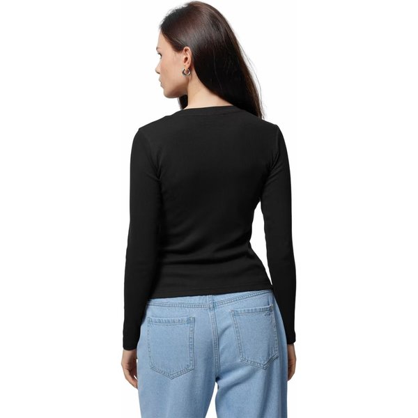 Longsleeve damski OTHAW23TLONF175 Outhorn - głęboka czerń