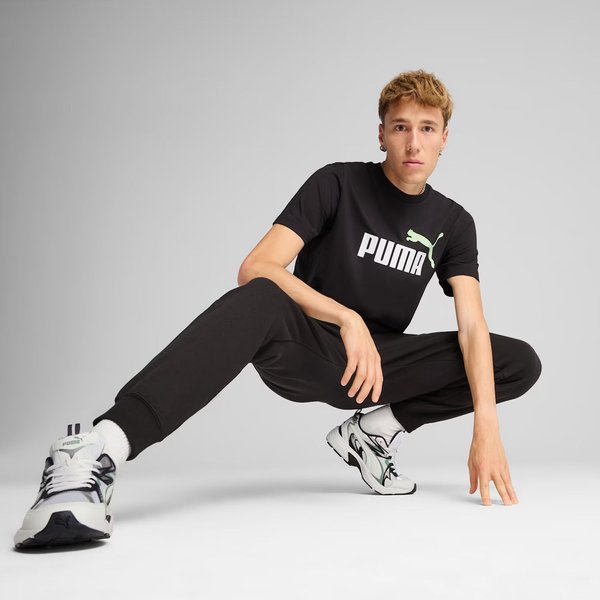 Koszulka męska Essentials 2 Colour No.1 Logo Puma - Green Moon