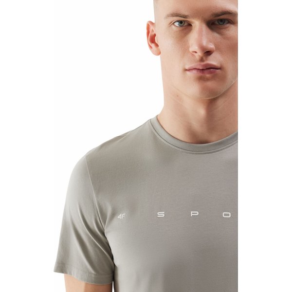 Koszulka męska 4FWSS24TTSHM1283 4F - szary