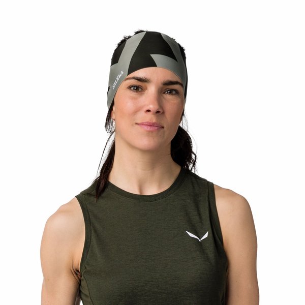 Opaska na głowę Pedroc Dry Salewa - dark olive