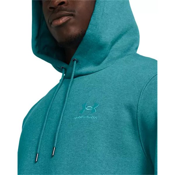 Bluza męska Essential Fleece Hoodie Under Armour - turkusowa