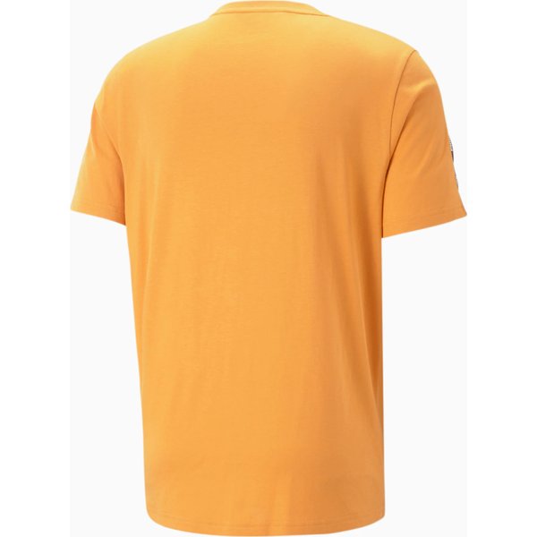 Koszulka męska ESS+ Tape Tee Puma - musztardowa