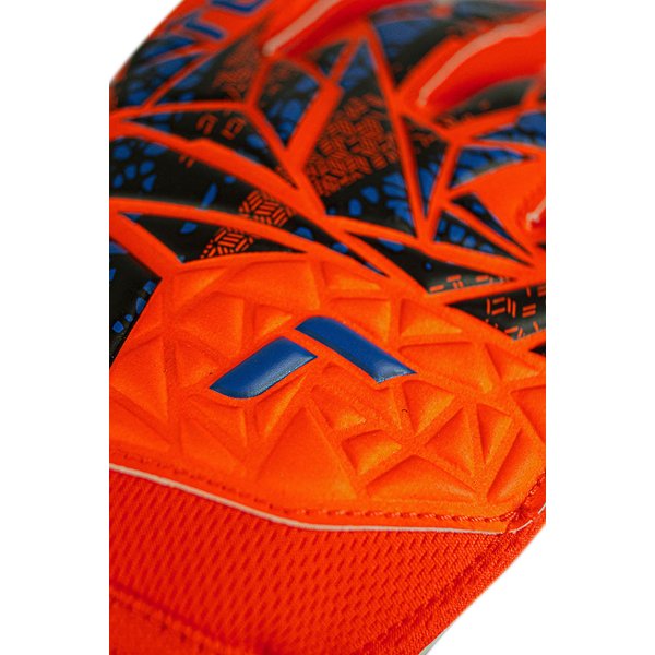 Rękawice bramkarskie Attrakt Starter Latexfree Solid Reusch - hyper orange/electric blue