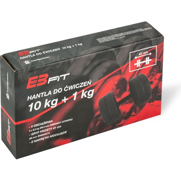 Zestaw hantli kompozytowych 2x10kg EB Fit - I